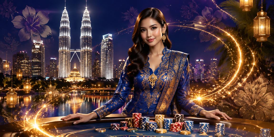Pemain VIP di Kuala Lumpur menikmati bonus blackjack dengan pakaian baju kurung yang elegan